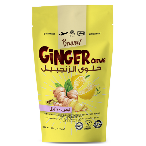 برافو حلوي زنجبيل الاصلي خالي من الجلوتين 63 جم